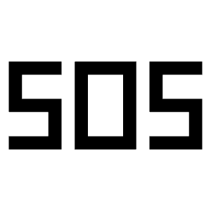 Sos Icon from Sharp Line - Material Symbols Set