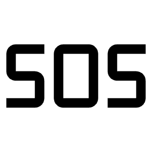 Sos Icon from Outlined Line - Material Symbols Set