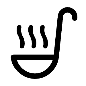 Soup Kitchen Icon from Rounded Line - Material Symbols Set