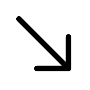 South East Icon from Rounded Line - Material Symbols Set