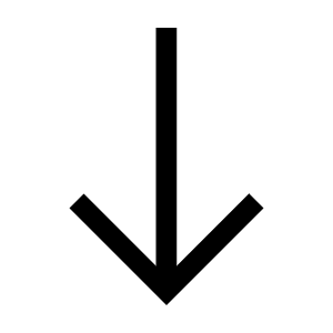 South Icon from Outlined Line - Material Symbols Set