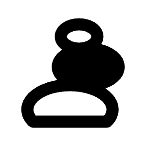 Stone Stack Fill Icon from Rounded Fill - Streamline Material Free Set