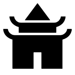 Temple Buddhist Fill Icon from Sharp Fill - Material Symbols Set