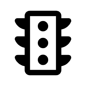 Traffic Icon from Rounded Line - Material Symbols Set