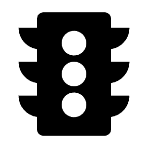 Traffic Fill Icon from Outlined Fill - Streamline Material Free Set