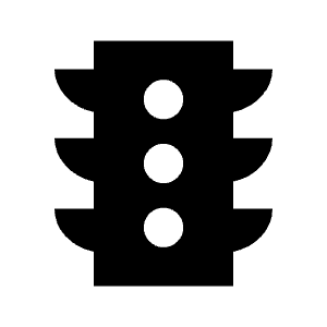 Traffic Fill Icon from Sharp Fill - Material Symbols Set