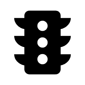 Traffic Fill Icon from Outlined Fill - Material Symbols Set