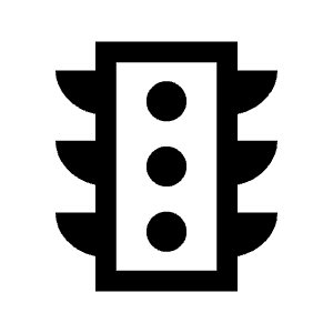 Traffic Icon from Sharp Line - Material Symbols Set