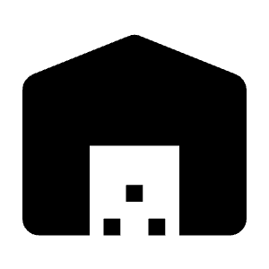 Warehouse Fill Icon from Rounded Fill - Material Symbols Set