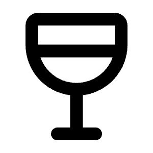 Wine Bar Icon from Rounded Line - Streamline Material Free Set