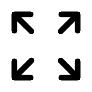 Zoom Out Map Icon from Rounded Line - Material Symbols Set