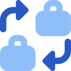 Business To Business Icon from Core Flat Set
