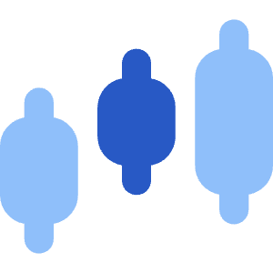 Candles Chart Icon from Core Flat Set