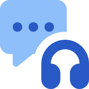 Contact Us Customer Support Icon from Core Flat Set