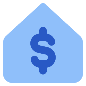Properties Mortgage Icon from Core Flat Set