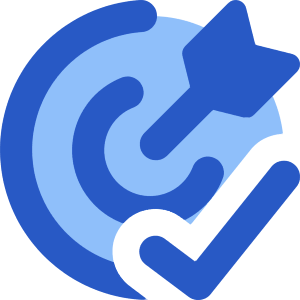 Target Check Icon from Core Flat Set