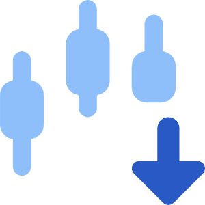 Trading Pattern Down Icon from Core Flat Set