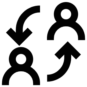 Account Arrows Icon from Atlas Line Set