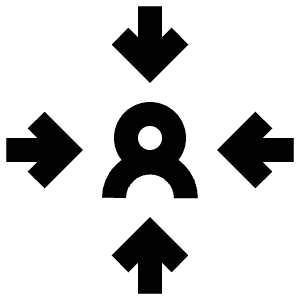 Arrows User Icon from Atlas Line Set
