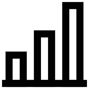 Bar Graph Icon from Atlas Line Set