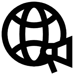 Global Megaphone Icon from Atlas Line Set