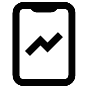 Line Mobile Icon from Atlas Line Set