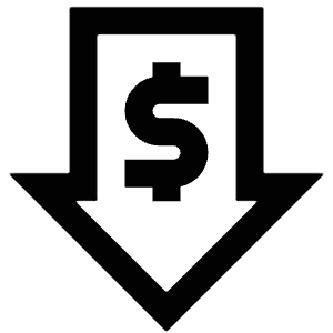 Money Arrow Down Icon from Atlas Line Set