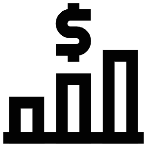 Money Bar Chart Icon from Atlas Line Set