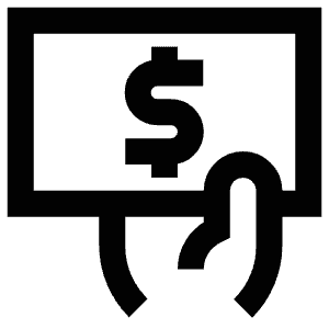 Money Donation Icon from Atlas Line Set