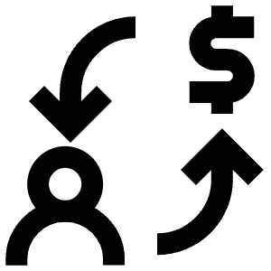 Money User Arrows Icon from Atlas Line Set