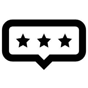 Star Comment Rating Icon from Atlas Line Set