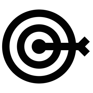 Target Bullseye Icon from Atlas Line Set