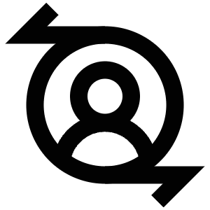User Arrows Icon from Atlas Line Set