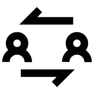 Users Arrows Icon from Atlas Line Set