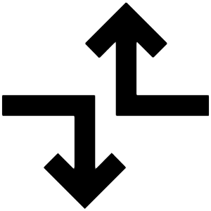 Arrow Dodge Alt Fill Icon from Outlined Fill - Material Pro Set