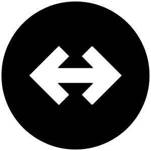 Arrow Fit To Width Circle Fill Icon from Outlined Fill - Material Pro Set