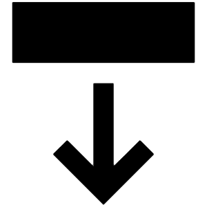 Arrow Move Down Fill Icon from Outlined Fill - Material Pro Set