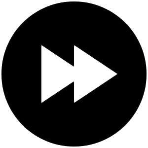 Fast Forward Circle Fill Icon from Outlined Fill - Material Pro Set