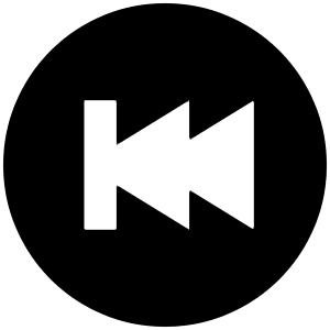Fast Rewind Circle Alt Fill Icon from Outlined Fill - Material Pro Set