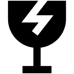 Fragile Fill Icon from Outlined Fill - Material Pro Set