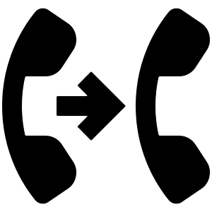 Call Forwarding Fill Icon from Outlined Fill - Material Pro Set