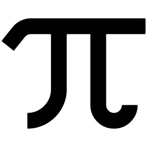 Pi Symbol Fill Icon from Outlined Fill - Material Pro Set