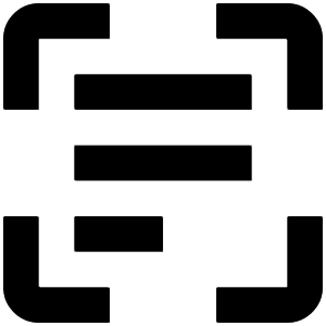 Scan Text Fill Icon from Outlined Fill - Material Pro Set