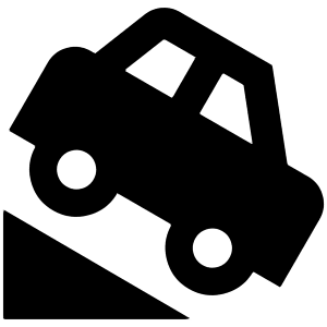 Hill Down Fill Icon from Outlined Fill - Material Pro Set