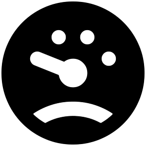 Speed Gauge Low Fill Icon from Outlined Fill - Material Pro Set