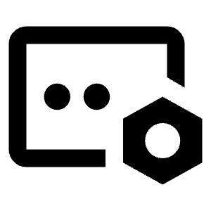 Password Input Setting Bolt Icon from Outlined Line - Material Pro Set