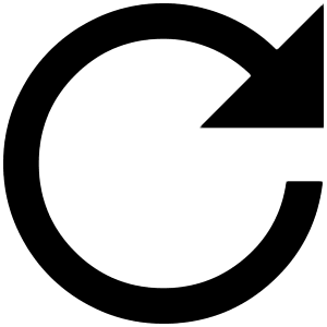 Triangle Arrow Refresh Icon from Outlined Line - Material Pro Set