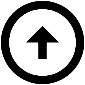 Triangle Arrow Up Circle Icon from Outlined Line - Material Pro Set