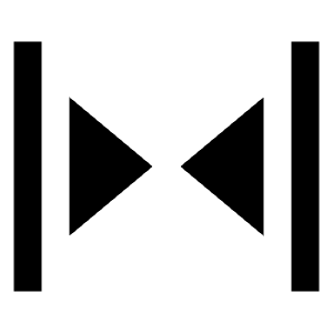 Triangle Arrow Vertical Compress Icon from Outlined Line - Material Pro Set