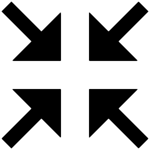 Triangle Arrow Zoom In Icon from Outlined Line - Material Pro Set